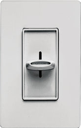 Lutron Skylark S-1000H-WH Dimmer, 8.3 A, 120 V, 1 W, Halogen, Incandescent Lamp, White